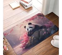 Fond D'Écran Panda Mignon Welcome Paillassons Anti-Salissures Paillasson Intérieur Durable Tapis De Douche pour Baignoire Cuisine Porte 40X60Cm