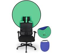 Fond d'écran vert, 75/110/142 cm, écran double face vert et bleu, panneau de fond portable rétractable pour photo, arrière-plan pliable pour direct, zoom virtuel, bureau à domicile, appareil photo de