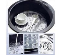 WENKO Fond d'évier Kristall transparent - extra épais, Plastique, 31 x 1 x 31 cm, Transparent