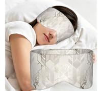 Fond en marbre or rose, Masque de sommeil pour la maison, les voyages et le travail posté, couvrant entièrement les yeux et bloquant la lumière