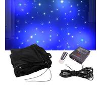 Fond étoilé de scène 3x2m (120 LED), toile de fond étoilée LED, contrôle DMX + télécommande, avec câble d'extension de 10m, pliable, pour spectacles de mariage et de fête,B