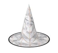 Fond imprimé marbre or rose magicien, accessoires de costume de magicien, chapeau complet d'Halloween, convient pour les fêtes de jeu de rôle - 1 pièce