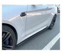 Fond Latérale Inférieure Extensions De Pare-Chocs Latéraux Aspect Fibre Carbone pour BMW Série 2 F22 F23 Et pour M2 F87 2014-2020, Kits Carrosserie Jupes Latérales(Look de Carbone)