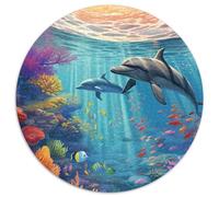 Fond Marin Une école de Poissons 1000 Piece Jigsaw Puzzle for Adults Educhational Games Stress Relief Puzzle Cultivate The Spirit of Teamwork for Adults Gifts 1000pcs (67.5x67.5cm)