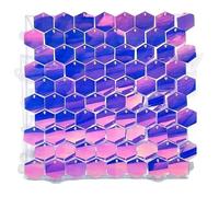Fond Mural Scintillant Lot de 12, 16 ou 18 Panneaux Toile Fond hexagonaux à Paillettes for décoration Murale Mariage, d'anniversaire, Rideau Scintillant 30 x cm(Color 12,12pcs)