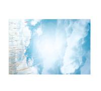 Fond Photo Ciel Bleu Nuageux Papier Couché pour Prises E-Commerce | Motif Ciel Bleu et Nuages Blancs, Rendu Soigné, Usage Mur pour Aliments et Bouteilles