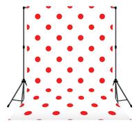 Fond photo imprimé à pois, tissu mat sans couture pour séance photo, bannière murale de studio professionnel