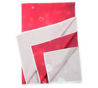 Fond Photo Saint-Valentin en Polyester Rouge, Pliable et Portable | Arrière-plan Motif Cœur Amour, Décoratif pour Photographie à Domicile, Style Unique et Accrocheur