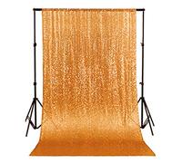 Fond Photographique en Tissu à Paillettes dorées ShinyBeauty, Rideau de Paillettes 4ftx6ft pour décor Scintillant de Mariage et de fête