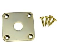 Fond plat en métal plaque de Jack Base Plate Square and Frost Plaque jack pour Gibson LP les Paul doré