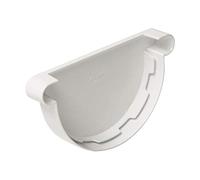 Fond symétrique de gouttière blanc FCG25B pour gouttière de 25 à coller