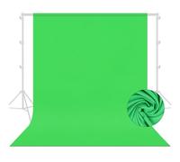 Fond Vert Chromakey Professionnel 210x300cm - Tissu Lourd Anti-Reflets pour Studio, Streaming, Réunions & Montage