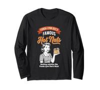 Fonda Lynn Dee's Hot Nuts - Fun Saying Food Guys Novelty Men Manche Longue