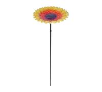Fondage d'oiseaux à Fleurs - Matériaux résistants à la Rouille Gold Polonal Flower monté | Mangeoire à Oiseaux et Bain d'oiseaux Woodside en Fonte | Plateau de Bain d'oiseaux Nettoyage Rapide et