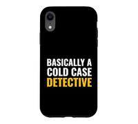 Fondamentalement, Un auditeur de Podcast Cold Case Detective True Crime Coque pour iPhone XR