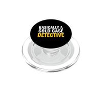 Fondamentalement, Un auditeur de Podcast Cold Case Detective True Crime PopSockets PopGrip pour MagSafe