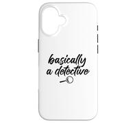Fondamentalement, Un Fan de Crime véritable détecteur, drôle de mystère Meme Coque pour iPhone 16