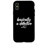 Fondamentalement, Un Fan de Crime véritable détecteur, drôle de mystère Meme Coque pour iPhone X/XS