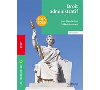 Fondamentaux - Droit administratif 2025-2026 - Jean-Claude Ricci - Hachette Superieur - broché - Etude