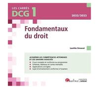 Fondamentaux Du Droit Dcg 1 - Edition 2022-2023