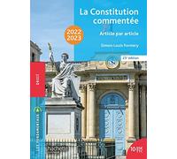 Fondamentaux - La Constitution commentée 2022-2023