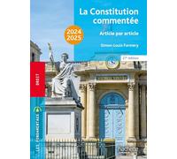 Fondamentaux - La Constitution commentée 2024-2025 - Simon-Louis Formery - Hachette Education - Poche - Etude