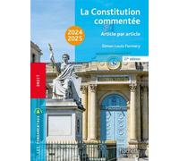 Fondamentaux - La Constitution commentée 2024-2025 - Simon-Louis Formery - Hachette Education - Poche - Etude