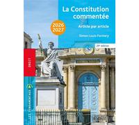 Fondamentaux - La Constitution commentée 2026-2027 - Simon-Louis Formery - Hachette Education - Poche - Manuel