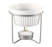 Fondant - Chauffage Céramique Portable, Accessoires, Mini Casserole au Beurre | Creuset lisse de fête de famille pour le fromage est conçu: Préservation de la chaleur Chocolat Snacks Fruits Sauce au