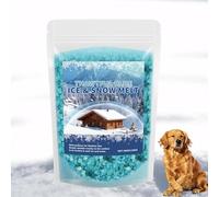 Fondant de la glace et de la neige - Sel gemme granulé à action rapide pour allées et trottoirs, agent de fonte, respectueux des animaux (bleu)