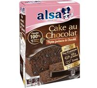 Fondant et gourmandise garantis - ALSA Préparation Cake au Chocolat Pépites Fondantes et Glaçage Inclus, la boîte de 400g - Lot de 3