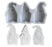 Fondant Gnome molds- Flexible Silicone Craft Moulds, Epoxy Casting molds| Home Decoration Crafting, Resin Ornament Casting, Sculpting, Soap Candle Making Project, Craft Molds