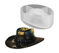 Fondant Mold, Cowboy Hat Silicone Mould, Easy Release Cake Decorating Tool, 4.65x3.54x1.54 Inches, Reusable Baking Accessory for Desserts, Soap, Candle, Jelly, Ice Sculpture