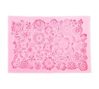 Fondant Mold Silicone Baking Mold Non Stick Easy Release DIY Cake Cupcake Chocolate Decoration Mold for Baking Crafts Sugar Art Food Grade Safe Material