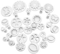 Fondant Outils Ensemble,33 Pcs Outils de Décoration de Gâteau Outil de Modelage Fondant Outils De Décoration De Gâteau pour Décoration Anniversaire Gâteaux Biscuit Fondant Pâte à Sucre