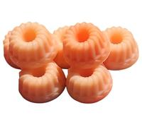 Fondant Parfumé Naturel, bougie sans mèche, en Forme Mini gateau, Cire d'Abeilles et de Colza, Fragrance Monoï, 20g