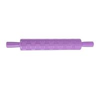 Fondant Rolling Pin for Cakes | Embossing Roller with Exquisite Patterns | Bakery Cookie Pastry Decorating Tool | Food Grade Plastic, Dishwasher Safe (No. 3 grid)