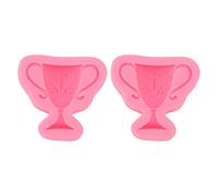 Fondant Silicone Moule alimentaire Grade sans odeur inodore Moule de décoration de gâteau flexible pour les gâteaux d'anniversaire Balles de gelée de chocolat Faire 2pcs (Type 1)