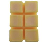 Fondants de Cire parfumés Citron meringué en tablettes sécable de 6 carrés - 80 grammes - Environ 60 Heures de Combustion (10h par carré) - Parfum d'intérieur