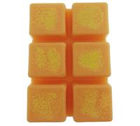 Fondants de Cire parfumés Clémentine Monoï en Tablette sécable de 6 carrés - 80 grammes - Environ 60h de Combustion - Parfum d'intérieur
