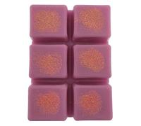 Fondants de Cire parfumés Framboise en tablettes sécable de 6 carrés - 80 grammes - Environ 60 Heures de Combustion (10h par carré) - Parfum d'intérieur