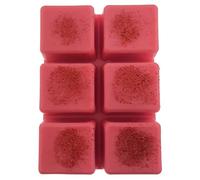Fondants de Cire parfumés Fruits Rouges en tablettes sécable de 6 carrés - 80 grammes - Environ 60 Heures de Combustion (10h par carré) - Parfum d'intérieur
