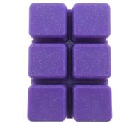 Fondants de Cire parfumés Prune de Damas, Rose et Patchouli en Tablette sécable de 6 carrés - 80 grammes - Environ 60h de Combustion (10h par carré) - Parfum d'intérieur