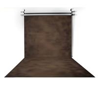 Fondart - Toile de Fond pour la Photographie et la vidéo, Fond Photographique Professionnel, Abstrait Brun Plus Blanc réversible, 296x405 cm