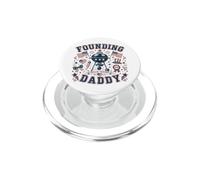 Fondateur de Daddy BBQ Grill, 4 Juillet : père fondateur drôle PopSockets PopGrip pour MagSafe