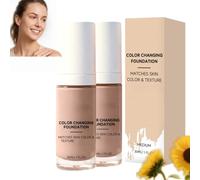 Fondation Changeante De Couleur Pour Peau Mature De Plus De 50 Ans, Fondation À Couverture Totale Pour Peau Mature, Maquillage De Fondations Blanche, Fondations Visage Femme (2)
