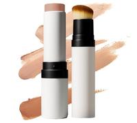 Fondation CoréEnne V Stick, Baume Couverture Complet De Couverture ComplèTe Avec Pinceau, BâTon CrèMe V Blanc CoréEn, CrèMe De Couverture LéGèRe Hydratante,Medium