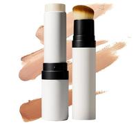 Fondation CoréEnne V Stick, Baume Couverture Complet De Couverture ComplèTe Avec Pinceau, BâTon CrèMe V Blanc CoréEn, CrèMe De Couverture LéGèRe Hydratante,Light
