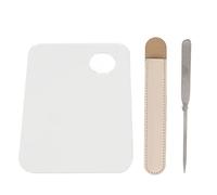 Fondation de Maquillage Mélange de spatule Set Palette cosmétique à Double Agitation en Acier en Acier Inoxydable