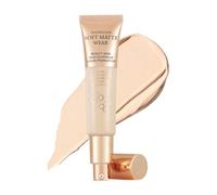 Fondation hydratante, de couverture complète de longue date, baume de beauté léger avec contrôle de l'huile, teinte de peau liquide de 30 ml pour peau mature, finition mate naturelle
